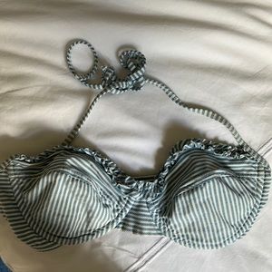 Seersucker bikini top